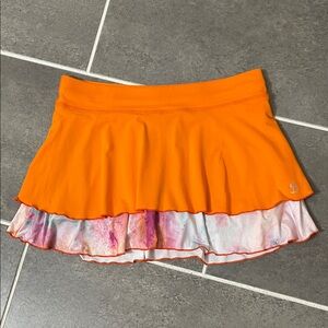 Sofibella watercolor layered skirt/skort size Small